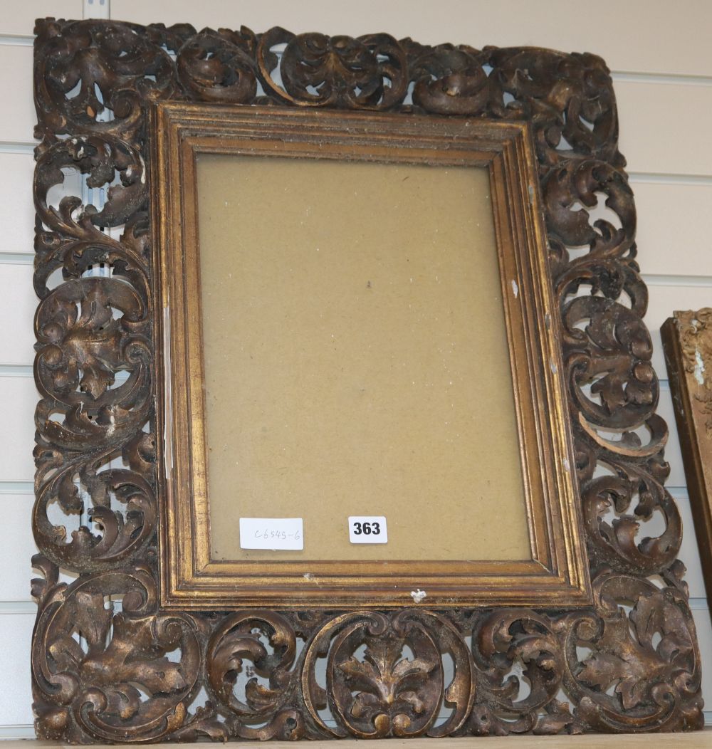 A 1920s carved giltwood frame